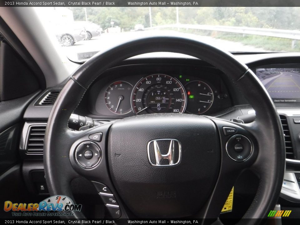 2013 Honda Accord Sport Sedan Crystal Black Pearl / Black Photo #23