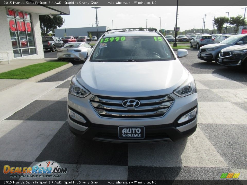 2015 Hyundai Santa Fe Sport 2.4 AWD Sparkling Silver / Gray Photo #2