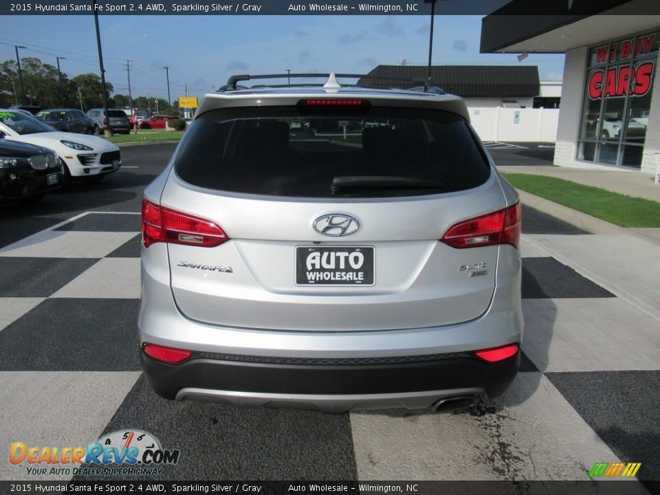 2015 Hyundai Santa Fe Sport 2.4 AWD Sparkling Silver / Gray Photo #4