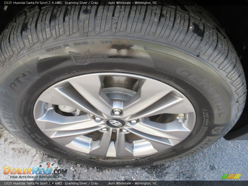 2015 Hyundai Santa Fe Sport 2.4 AWD Sparkling Silver / Gray Photo #7