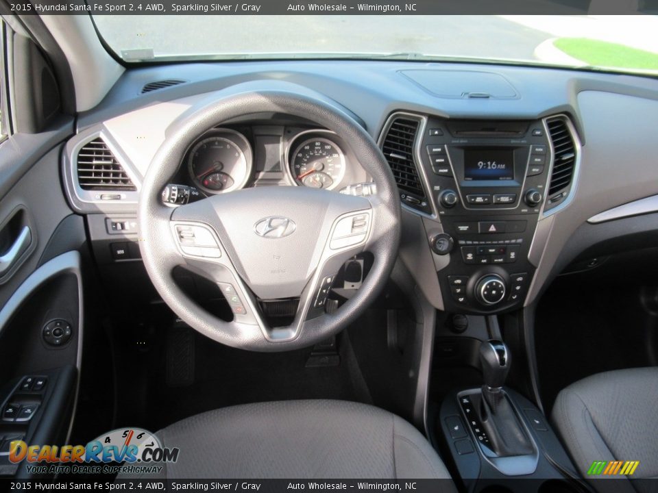 2015 Hyundai Santa Fe Sport 2.4 AWD Sparkling Silver / Gray Photo #15