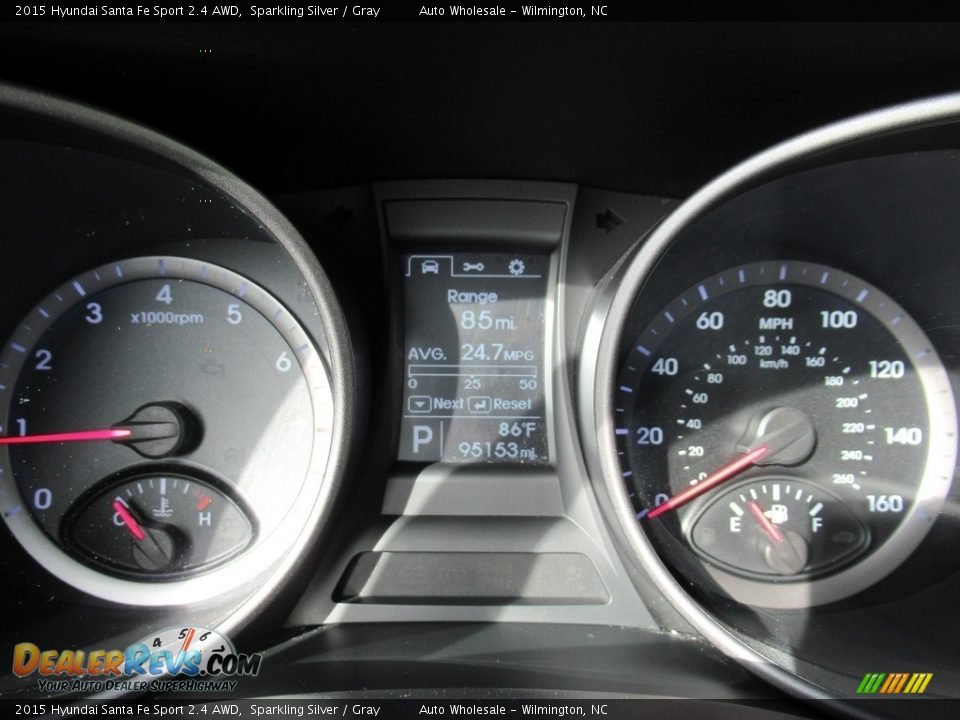 2015 Hyundai Santa Fe Sport 2.4 AWD Sparkling Silver / Gray Photo #16