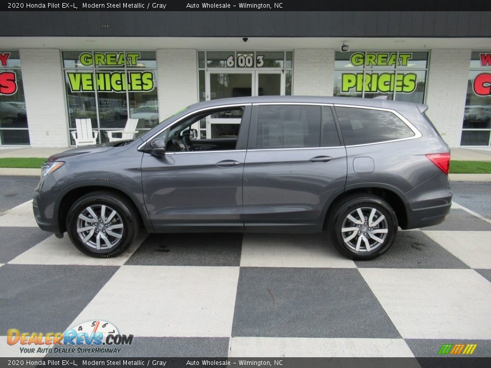 2020 Honda Pilot EX-L Modern Steel Metallic / Gray Photo #1