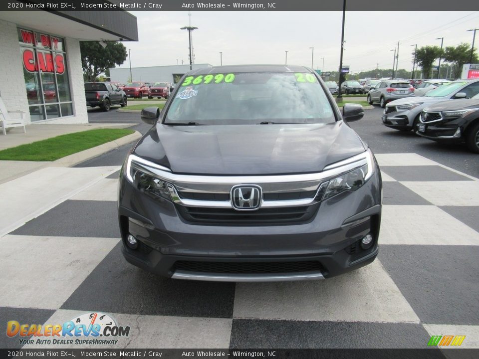 2020 Honda Pilot EX-L Modern Steel Metallic / Gray Photo #2