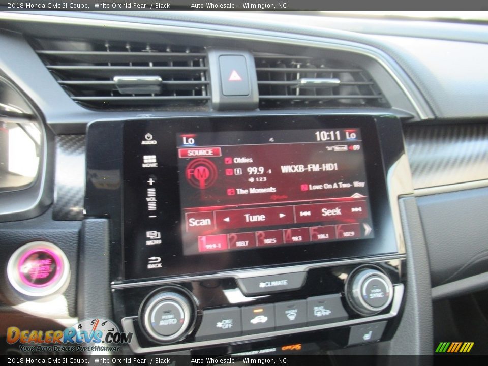 2018 Honda Civic Si Coupe White Orchid Pearl / Black Photo #18