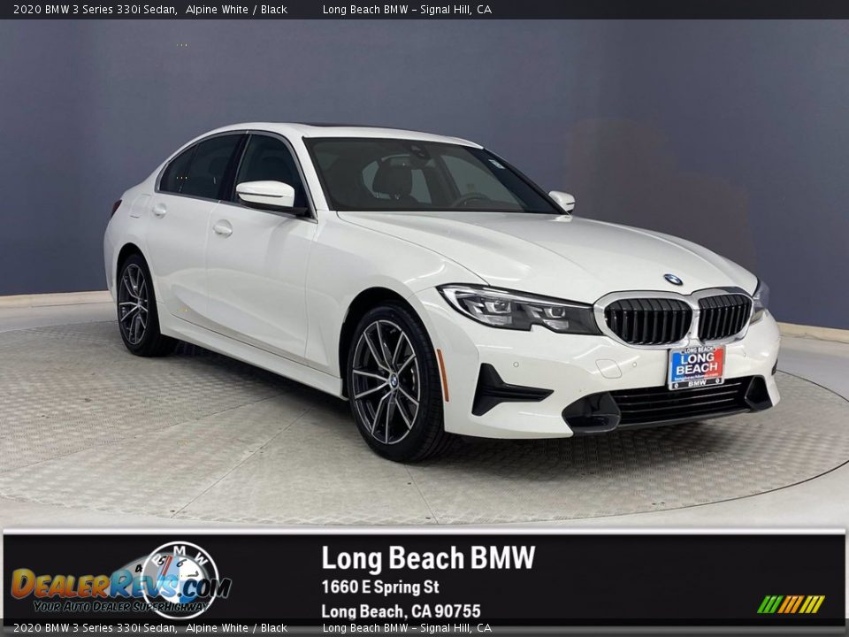 2020 BMW 3 Series 330i Sedan Alpine White / Black Photo #1