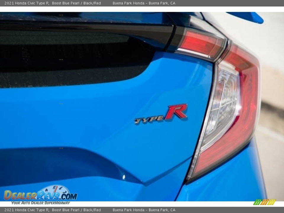 2021 Honda Civic Type R Boost Blue Pearl / Black/Red Photo #7