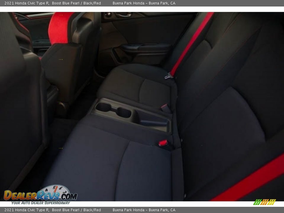 2021 Honda Civic Type R Boost Blue Pearl / Black/Red Photo #17