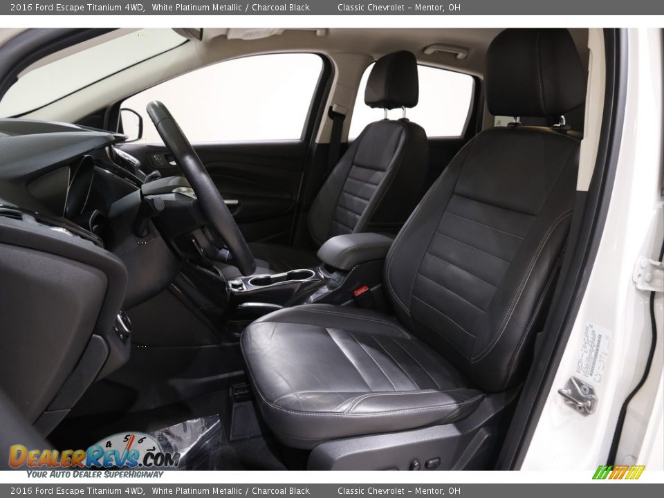2016 Ford Escape Titanium 4WD White Platinum Metallic / Charcoal Black Photo #5