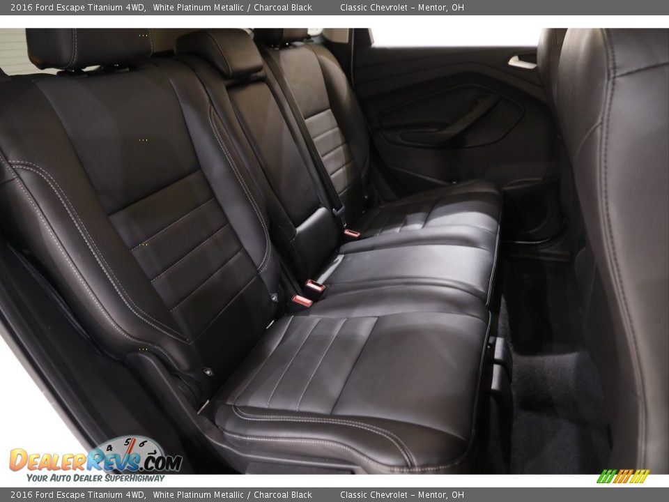 2016 Ford Escape Titanium 4WD White Platinum Metallic / Charcoal Black Photo #16