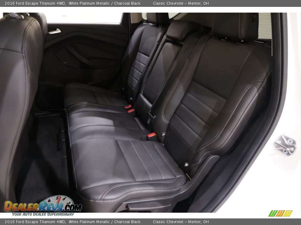 2016 Ford Escape Titanium 4WD White Platinum Metallic / Charcoal Black Photo #17