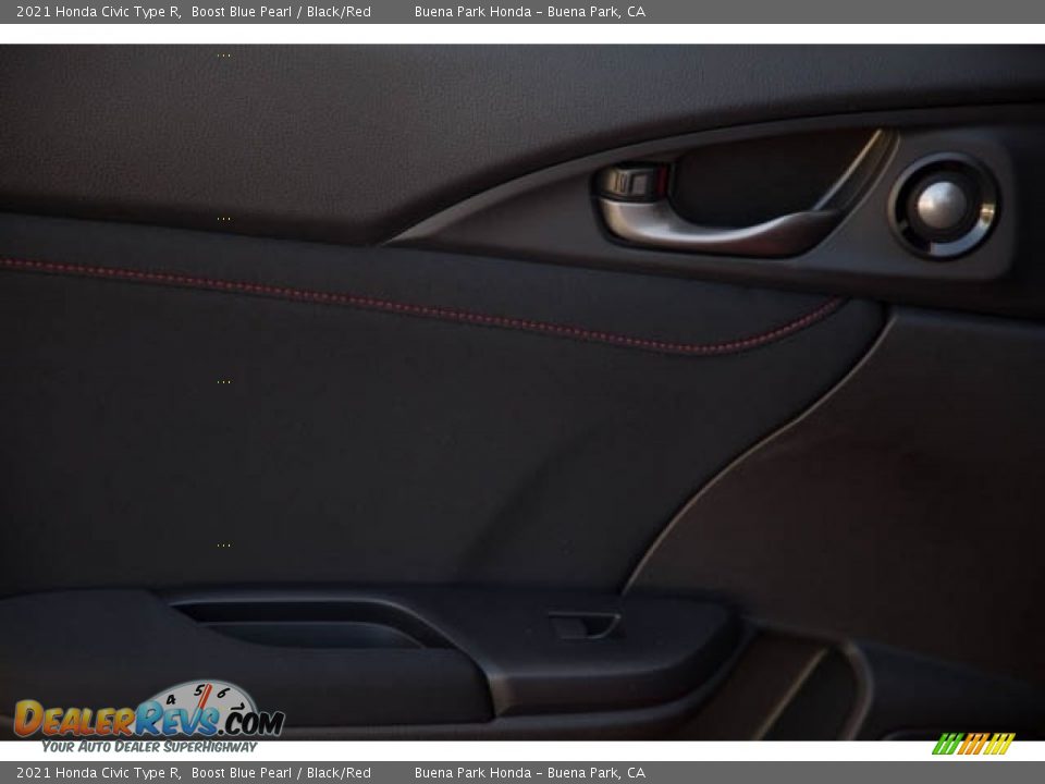 2021 Honda Civic Type R Boost Blue Pearl / Black/Red Photo #35