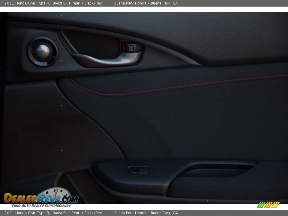2021 Honda Civic Type R Boost Blue Pearl / Black/Red Photo #36