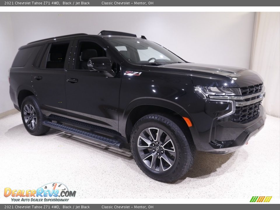 2021 Chevrolet Tahoe Z71 4WD Black / Jet Black Photo #1