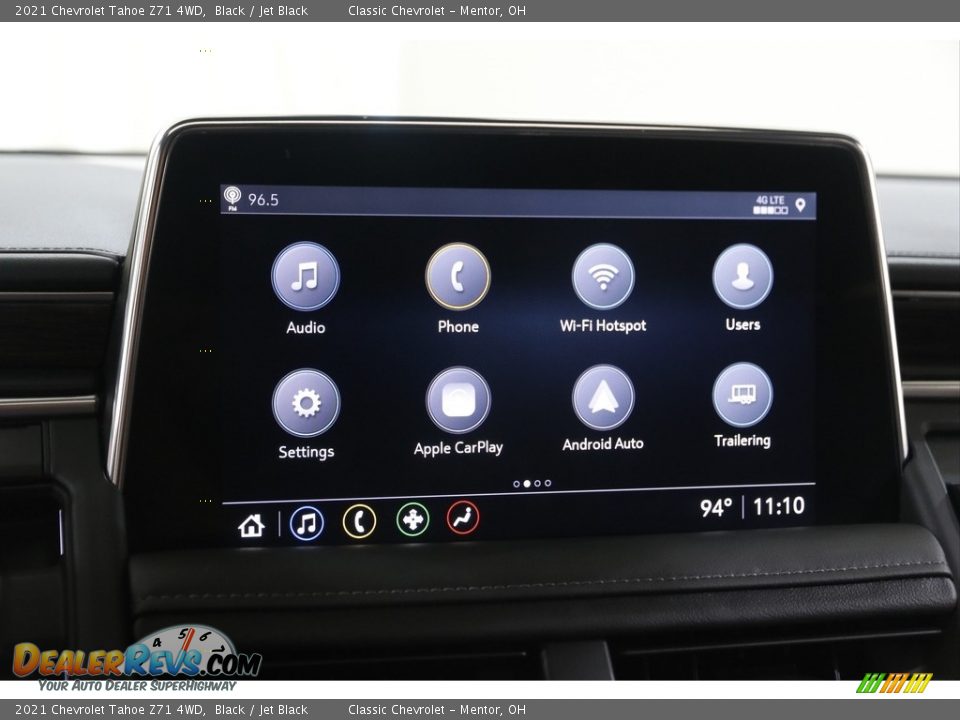 2021 Chevrolet Tahoe Z71 4WD Black / Jet Black Photo #12