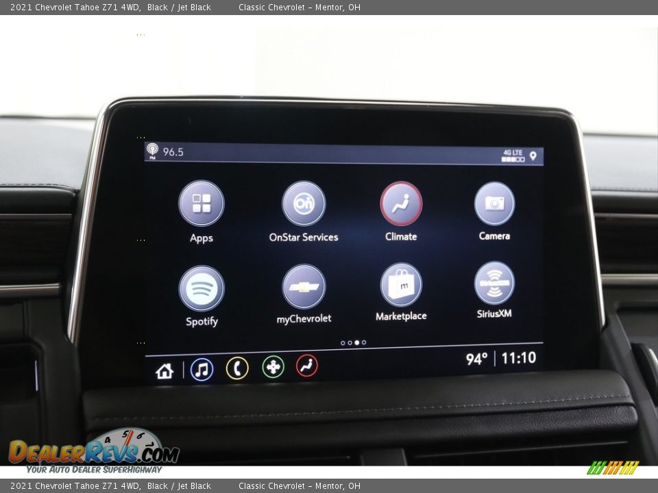 2021 Chevrolet Tahoe Z71 4WD Black / Jet Black Photo #13