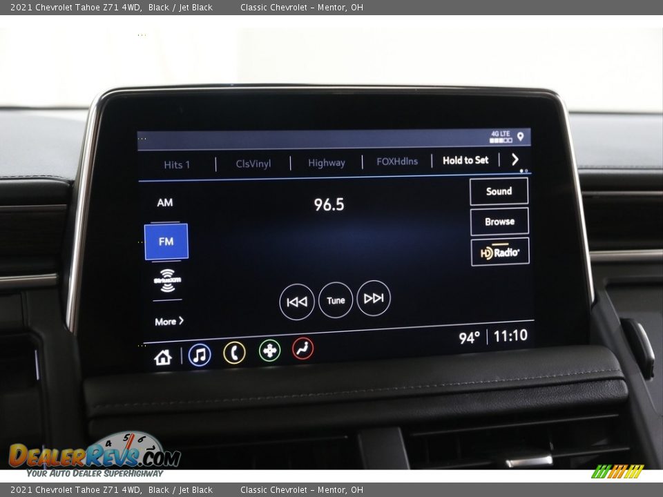2021 Chevrolet Tahoe Z71 4WD Black / Jet Black Photo #15