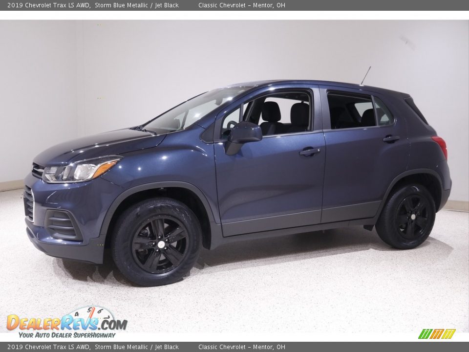 2019 Chevrolet Trax LS AWD Storm Blue Metallic / Jet Black Photo #3