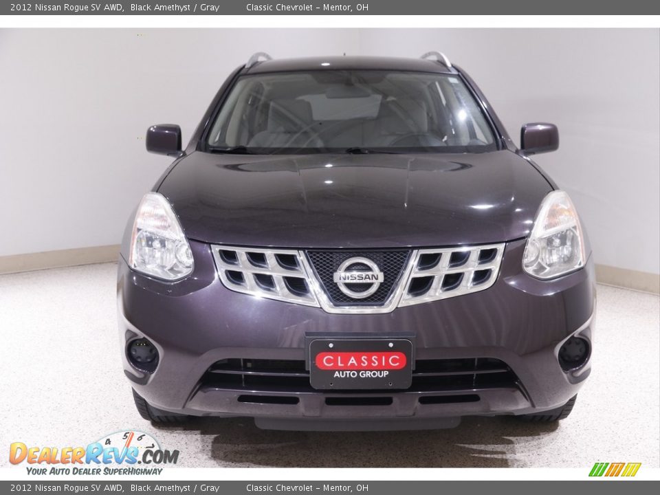 2012 Nissan Rogue SV AWD Black Amethyst / Gray Photo #2