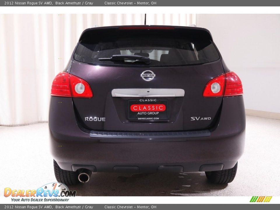 2012 Nissan Rogue SV AWD Black Amethyst / Gray Photo #15