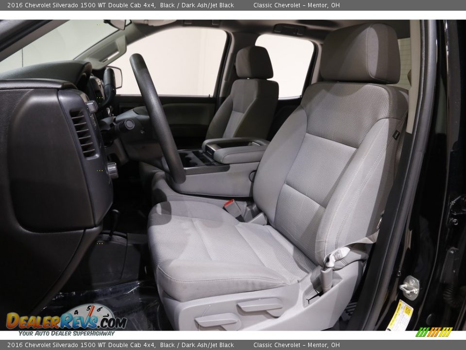 Front Seat of 2016 Chevrolet Silverado 1500 WT Double Cab 4x4 Photo #5