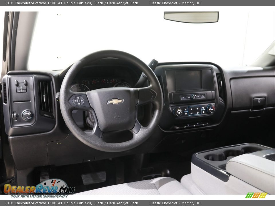 Dashboard of 2016 Chevrolet Silverado 1500 WT Double Cab 4x4 Photo #6