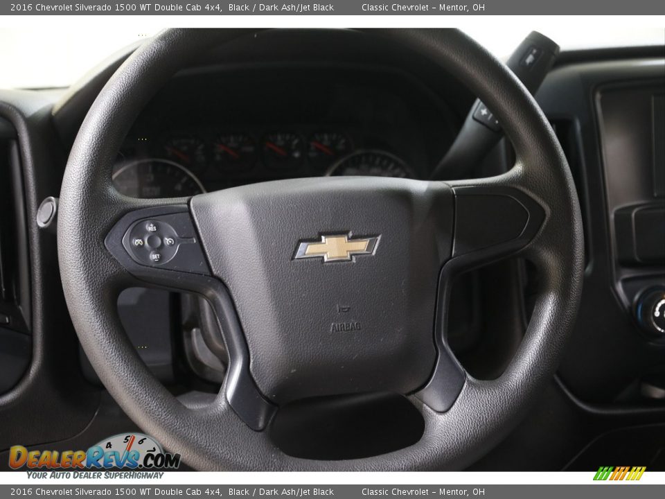 2016 Chevrolet Silverado 1500 WT Double Cab 4x4 Steering Wheel Photo #7