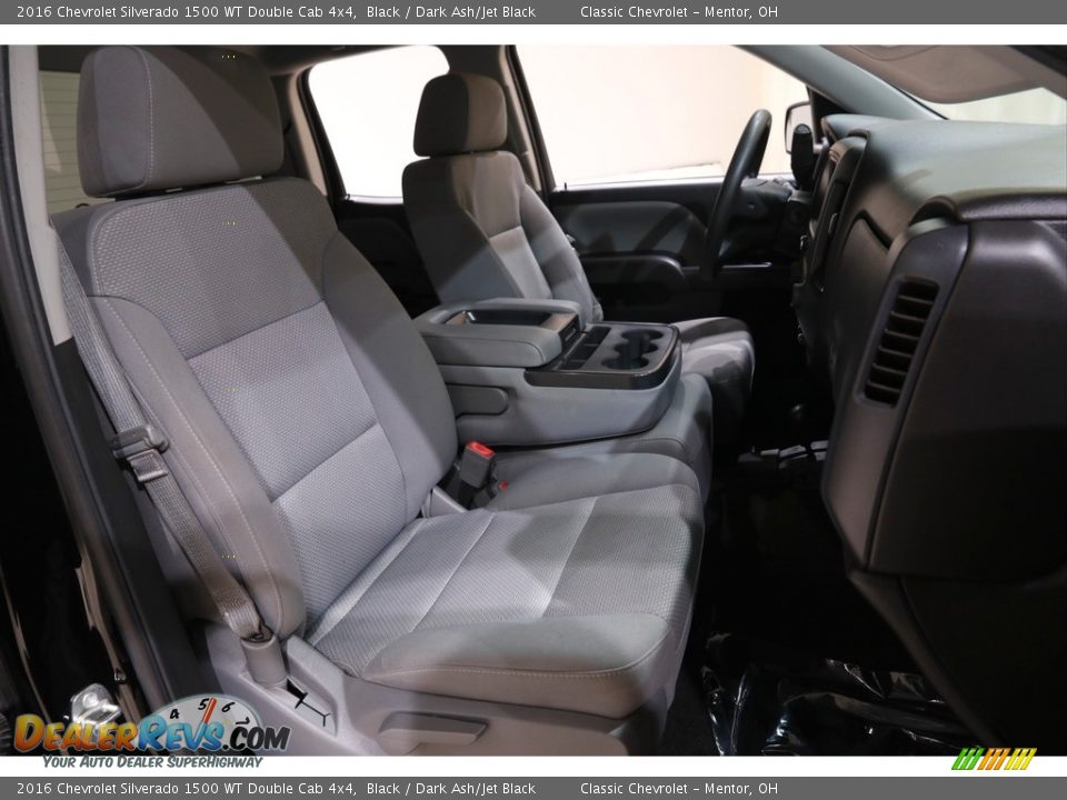 Front Seat of 2016 Chevrolet Silverado 1500 WT Double Cab 4x4 Photo #15