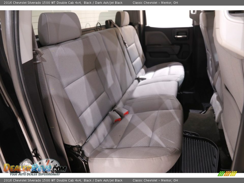 Rear Seat of 2016 Chevrolet Silverado 1500 WT Double Cab 4x4 Photo #16