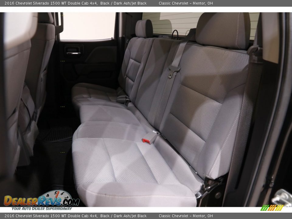 Rear Seat of 2016 Chevrolet Silverado 1500 WT Double Cab 4x4 Photo #17