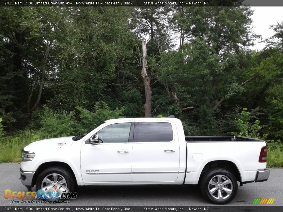 Ivory White Tri-Coat Pearl 2021 Ram 1500 Limited Crew Cab 4x4 Photo #1