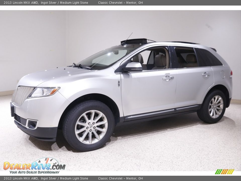 2013 Lincoln MKX AWD Ingot Silver / Medium Light Stone Photo #3