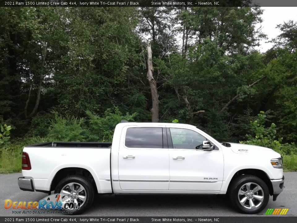 Ivory White Tri-Coat Pearl 2021 Ram 1500 Limited Crew Cab 4x4 Photo #6