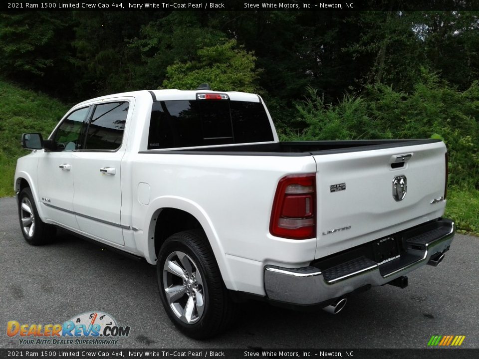 2021 Ram 1500 Limited Crew Cab 4x4 Ivory White Tri-Coat Pearl / Black Photo #10