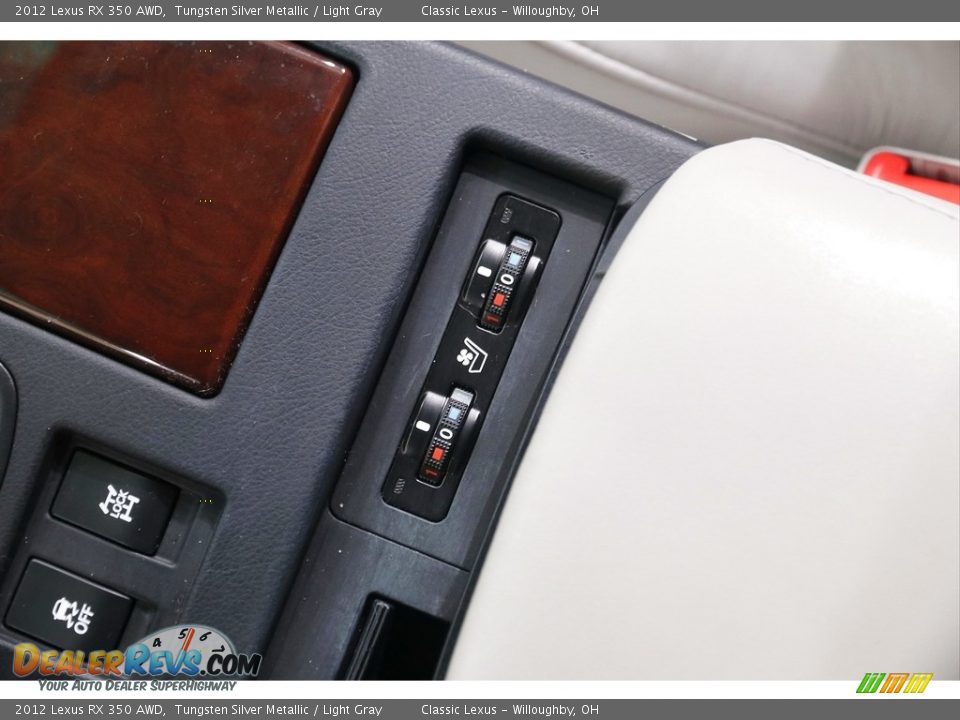 2012 Lexus RX 350 AWD Tungsten Silver Metallic / Light Gray Photo #13