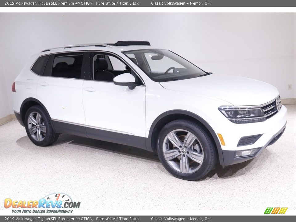 2019 Volkswagen Tiguan SEL Premium 4MOTION Pure White / Titan Black Photo #1