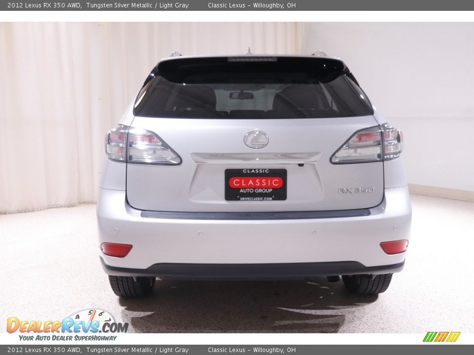 2012 Lexus RX 350 AWD Tungsten Silver Metallic / Light Gray Photo #17