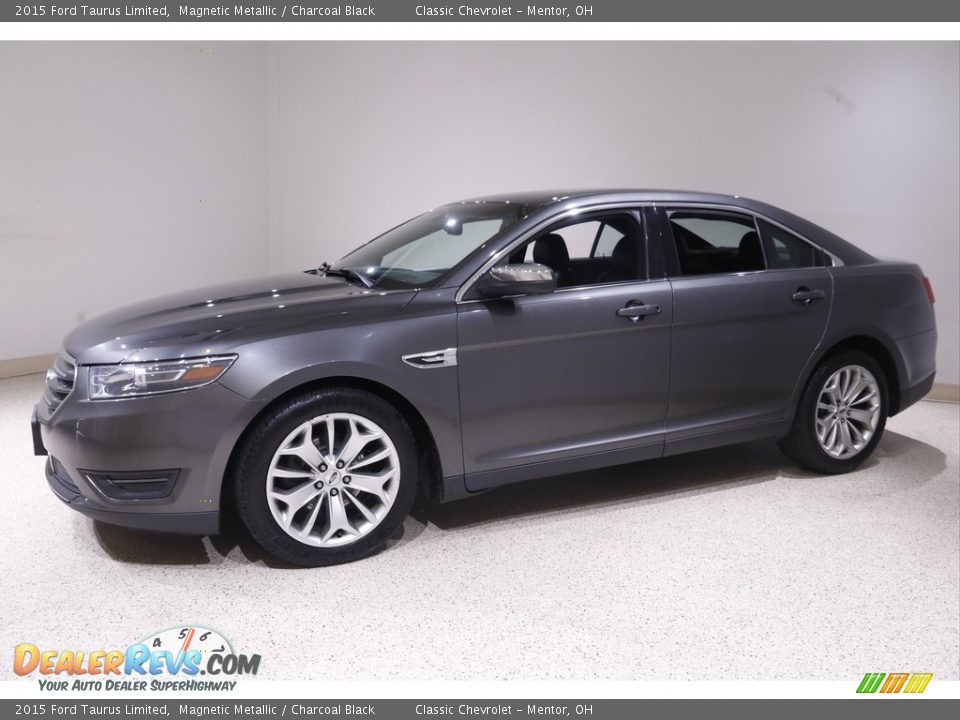 2015 Ford Taurus Limited Magnetic Metallic / Charcoal Black Photo #3