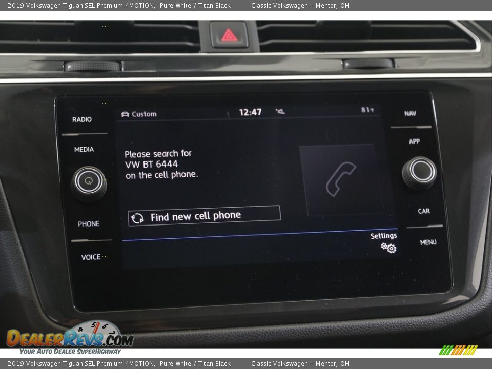2019 Volkswagen Tiguan SEL Premium 4MOTION Pure White / Titan Black Photo #12
