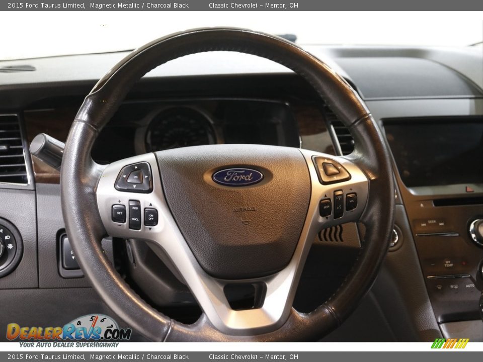 2015 Ford Taurus Limited Magnetic Metallic / Charcoal Black Photo #7