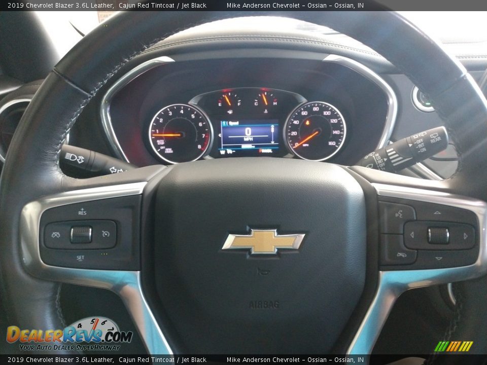 2019 Chevrolet Blazer 3.6L Leather Cajun Red Tintcoat / Jet Black Photo #24