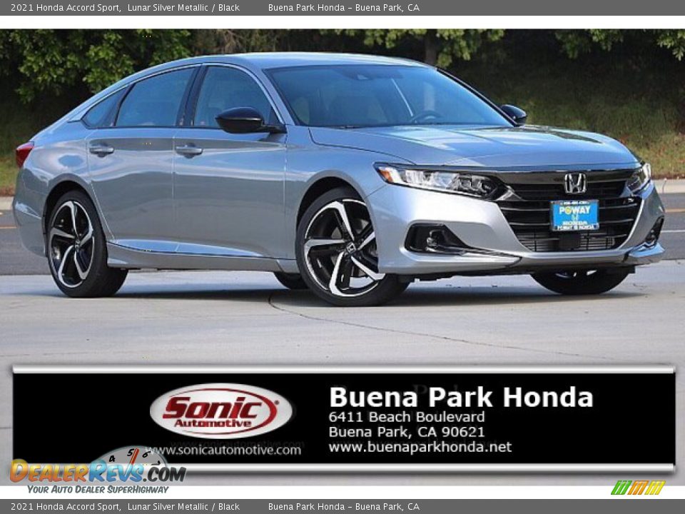 2021 Honda Accord Sport Lunar Silver Metallic / Black Photo #1