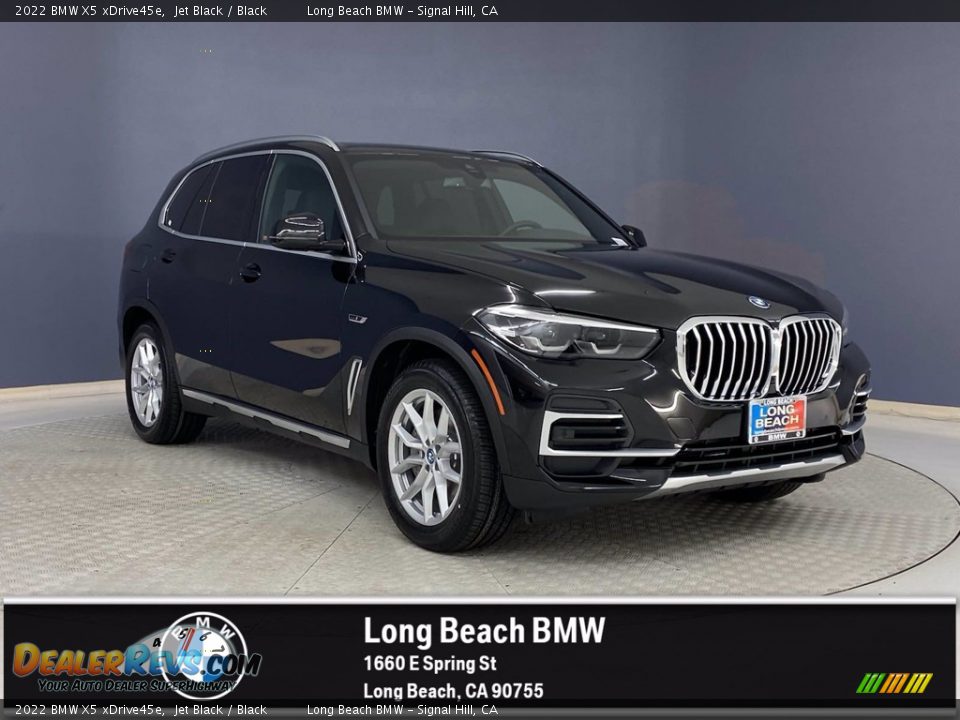 2022 BMW X5 xDrive45e Jet Black / Black Photo #1