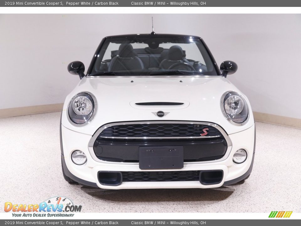 2019 Mini Convertible Cooper S Pepper White / Carbon Black Photo #3