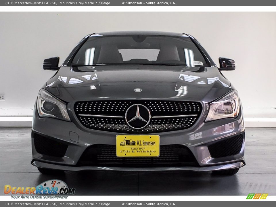 2016 Mercedes-Benz CLA 250 Mountain Grey Metallic / Beige Photo #2