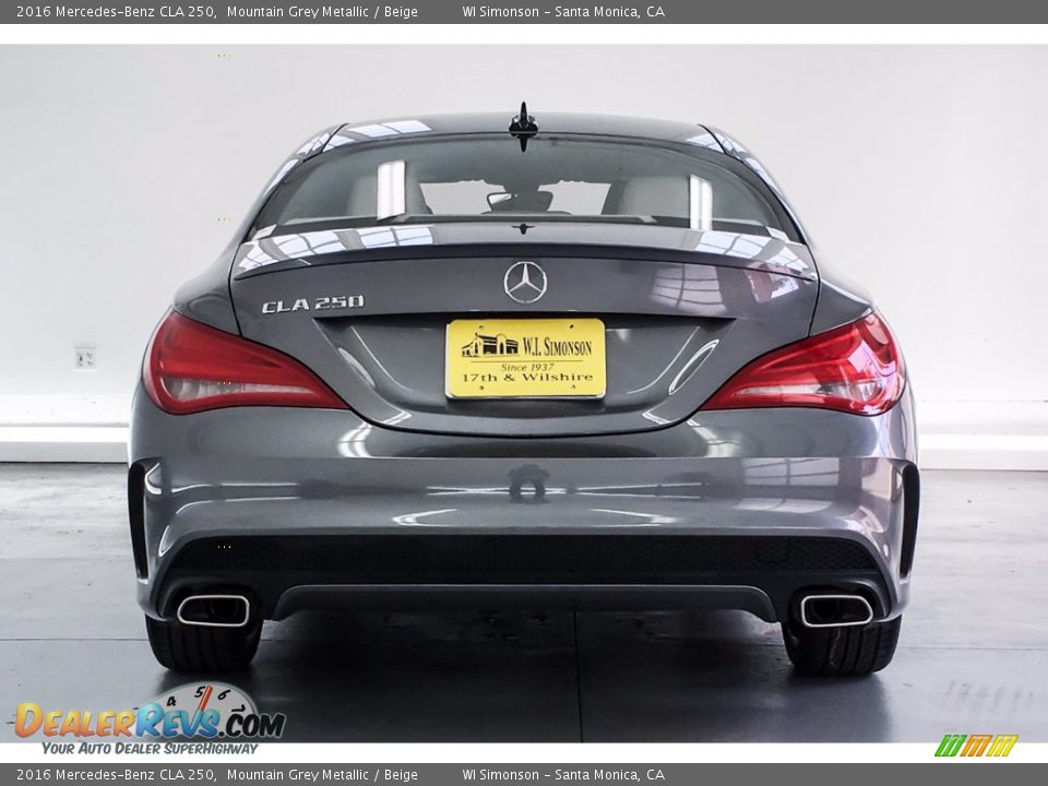 2016 Mercedes-Benz CLA 250 Mountain Grey Metallic / Beige Photo #3