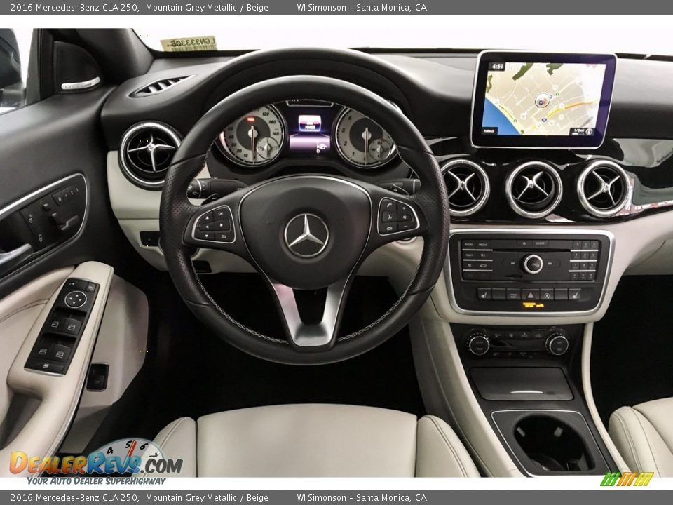 2016 Mercedes-Benz CLA 250 Mountain Grey Metallic / Beige Photo #4
