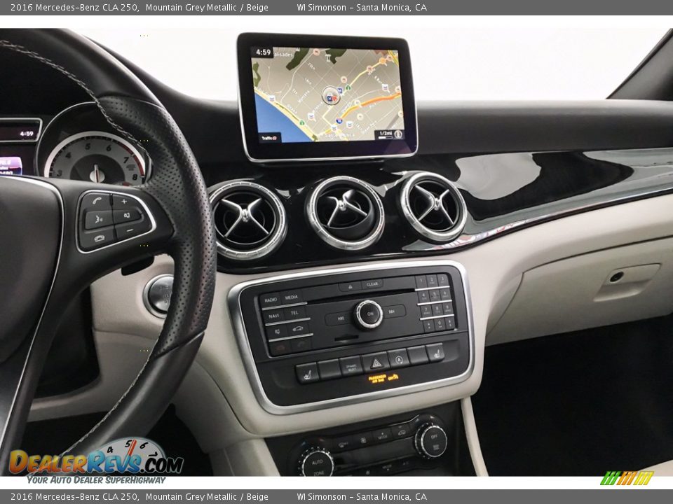 2016 Mercedes-Benz CLA 250 Mountain Grey Metallic / Beige Photo #5