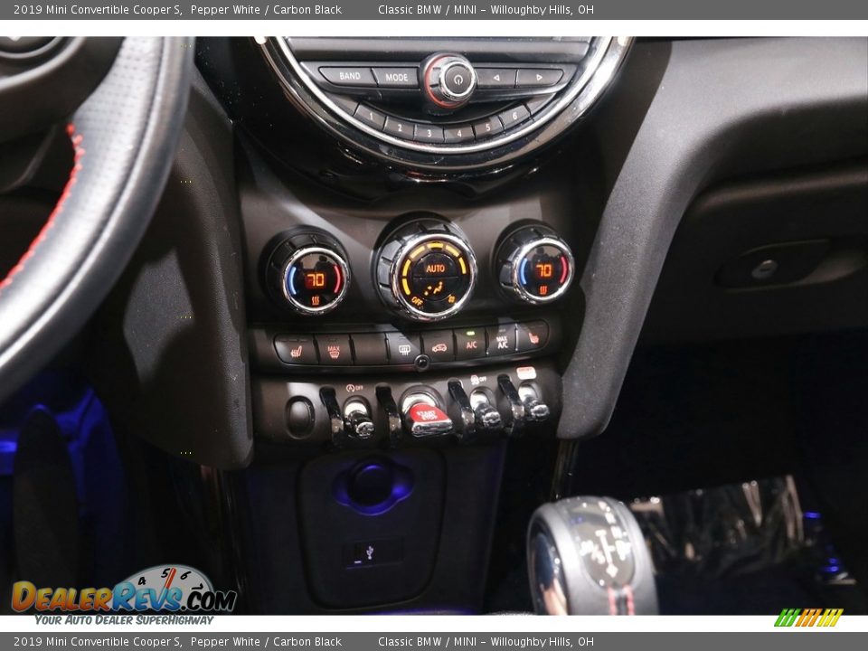 2019 Mini Convertible Cooper S Pepper White / Carbon Black Photo #13