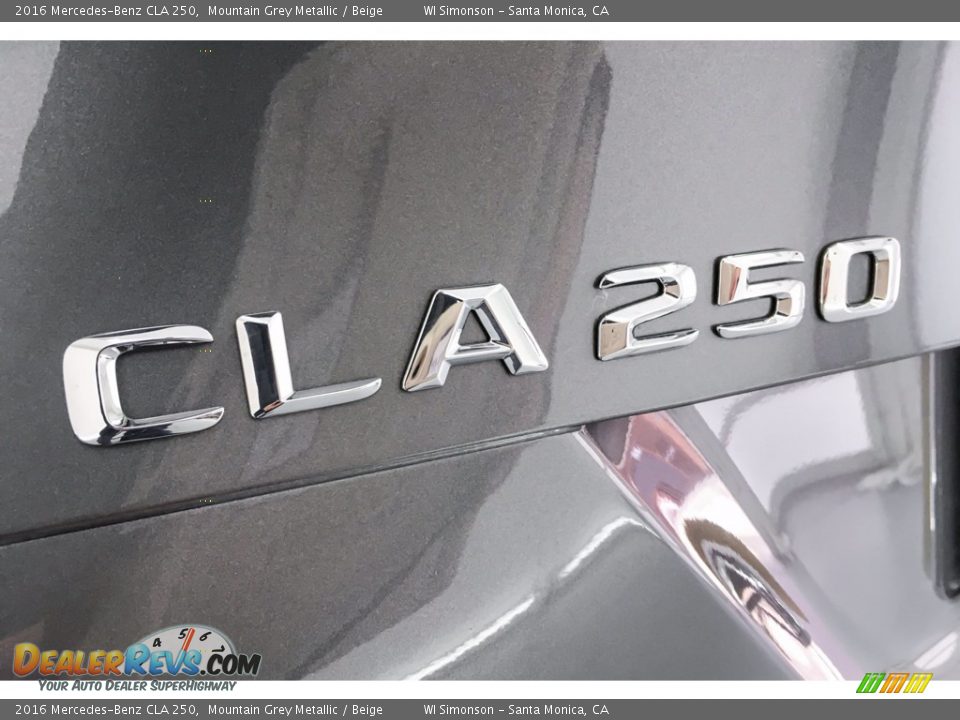 2016 Mercedes-Benz CLA 250 Mountain Grey Metallic / Beige Photo #7
